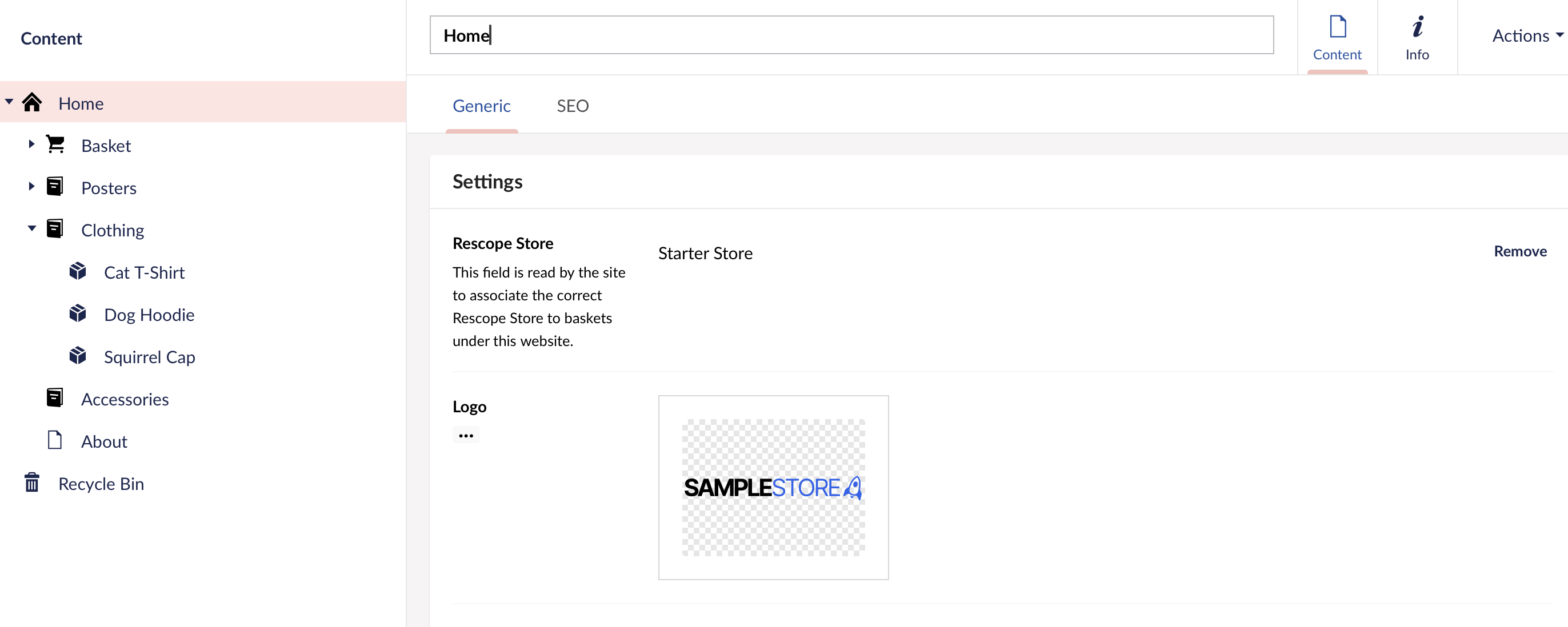 Umbraco Sidebar